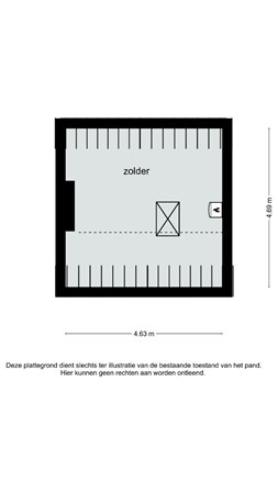 Plattegrond - Torenstraat 65, 6445 BW Brunssum - torenstraat 65 brunssum 2D zold.jpeg